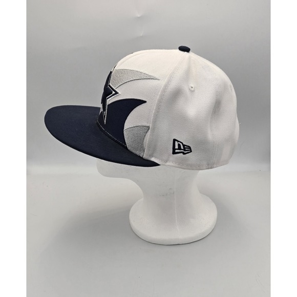 NEW ERA Dallas Cowboys 9Fifty Snapback Shark Tooth White/Navy OSFA - Picture 2 of 9
